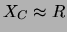 $X_C \approx R$